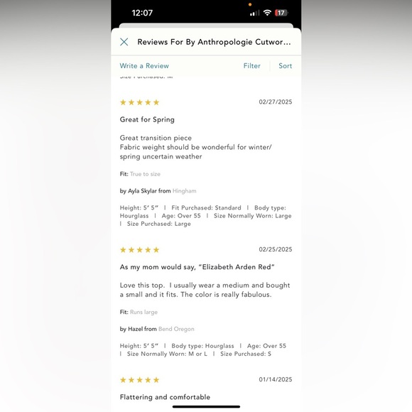 NWT new medium Anthropologie cutwork swing top red pink wine long sleeve lace - Picture 15 of 17